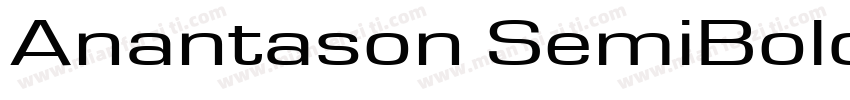 Anantason SemiBoldWd150字体转换